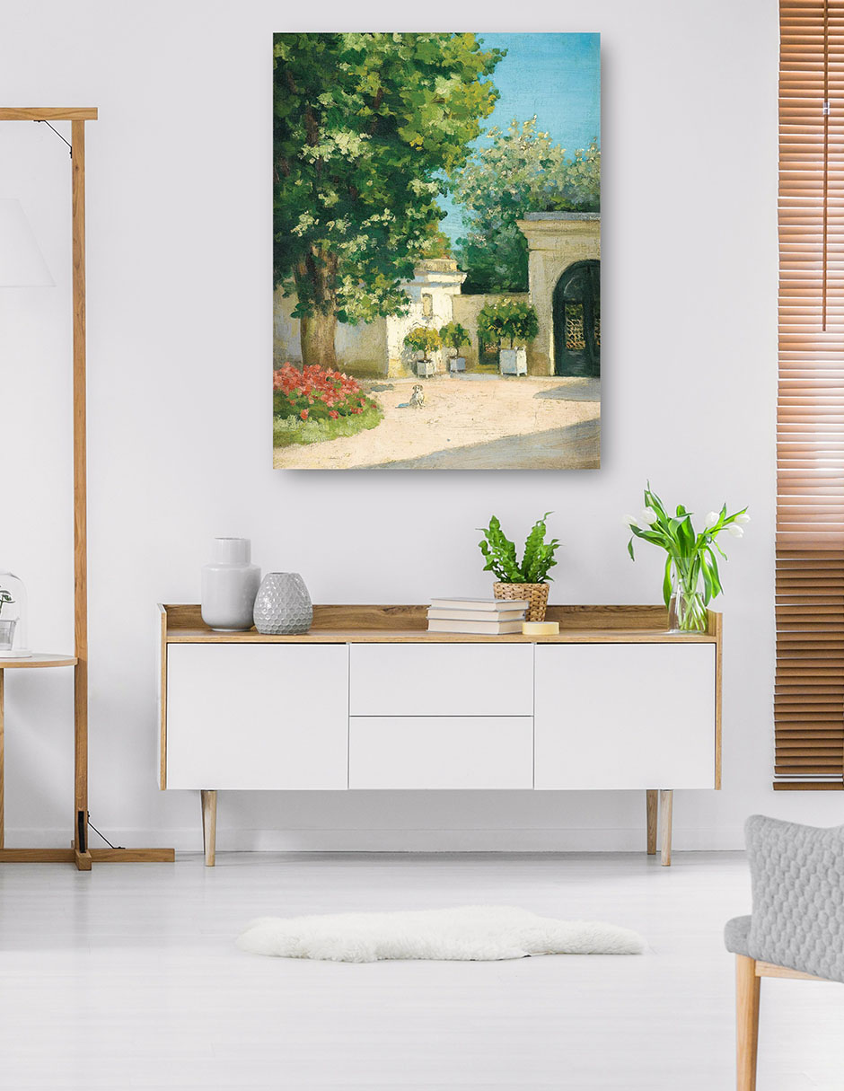 Foto 5 | Cuadro Decorativo - El Pórtico De La Casa Familiar (hacia 1875)- Gustave Caillebotte - Paisaje - 46x61 - Fine Art Tj