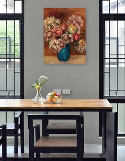 Foto 4 | Cuadro Decorativo - Flores En Un Jarrón Verde (c. 1912)- Pierre-auguste Renoir - Floral - 28x36 - Fine Art Tj