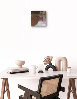 Foto 2 | Cuadro Decorativo - Estanque Tranquilo (egelsee Cerca De Golling, Salzburgo)- Gustav Klimt - Paisaje - 72x72 - Fine Ar