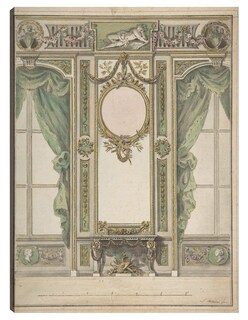 Foto 1 | Cuadro Decorativo - Diseño Del Interior De Un Palacio (1730-1797)- Workshop Of Leonardo Marini - Ciudades - 28x3