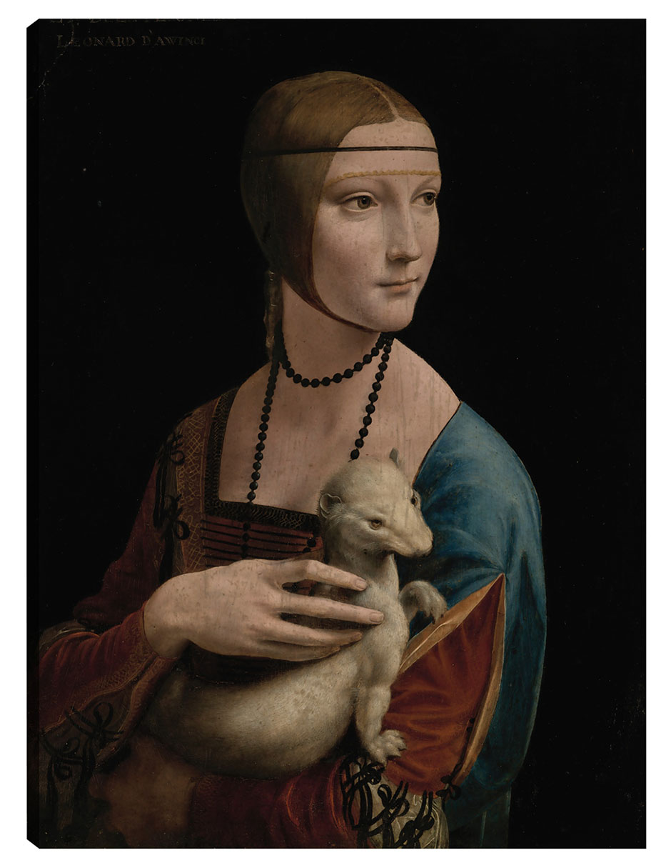 Foto 2 pulgar | Cuadro Decorativo - La Dama Del Armiño - Retrato De Cecilia Gallerani (ca.1473-1536)- Leonardo Da Vinci - 46x61 -