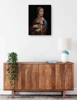 Foto 2 | Cuadro Decorativo - La Dama Del Armiño - Retrato De Cecilia Gallerani (ca.1473-1536)- Leonardo Da Vinci - 46x61 -