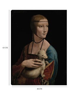 Foto 6 | Cuadro Decorativo - La Dama Del Armiño - Retrato De Cecilia Gallerani (ca.1473-1536)- Leonardo Da Vinci - 46x61 -