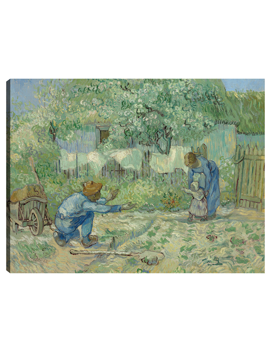 Foto 2 pulgar | Cuadro Decorativo - Primeros Pasos, Después De Millet (1890)- Vincent Van Gogh - Religión - 46x61 - Fine Art Tj