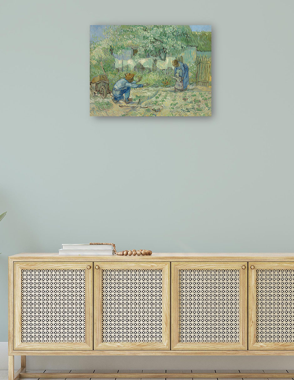 Foto 5 pulgar | Cuadro Decorativo - Primeros Pasos, Después De Millet (1890)- Vincent Van Gogh - Religión - 46x61 - Fine Art Tj