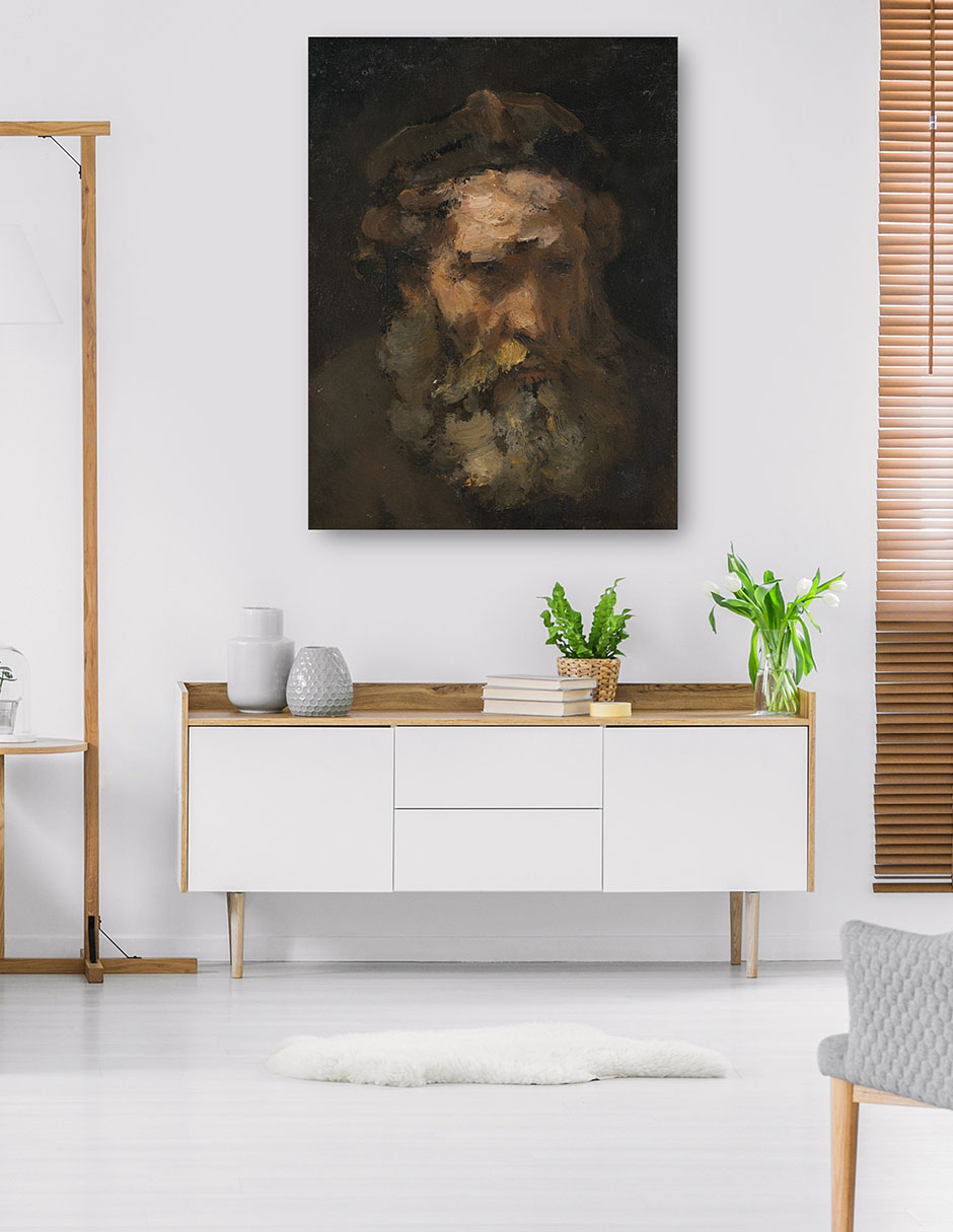Foto 6 pulgar | Cuadro Decorativo - Cabeza De San Mateo - Rembrandt Van Rijn - 28x36 - Fine Art Tj