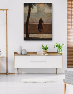 Foto 5 | Cuadro Decorativo - Un Hombre Apoyado En Un Parapeto (hacia 1881)- Georges Seurat - Fotografía - 28x36 - Fine Art Tj