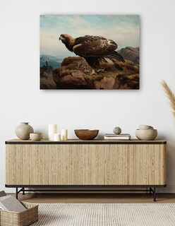 Foto 5 | Cuadro Decorativo - Águila Real Al Borde De Un Acantilado (1880)- Ferdinand Von Wright - Religión - 28x36 - Fine Art Tj