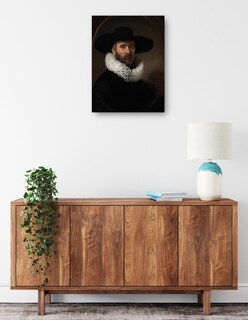 Foto 2 | Cuadro Decorativo - Retrato De Dirck Jansz. Pesser (hacia 1634)- Rembrandt Van Rijn - Fotografía - 69x92 - Fine Art Tj