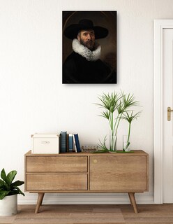 Foto 3 | Cuadro Decorativo - Retrato De Dirck Jansz. Pesser (hacia 1634)- Rembrandt Van Rijn - Fotografía - 69x92 - Fine Art Tj