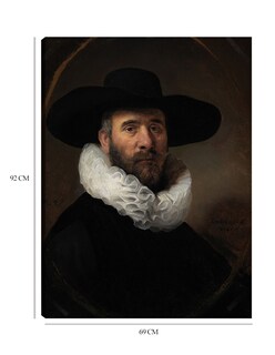 Foto 6 | Cuadro Decorativo - Retrato De Dirck Jansz. Pesser (hacia 1634)- Rembrandt Van Rijn - Fotografía - 69x92 - Fine Art Tj