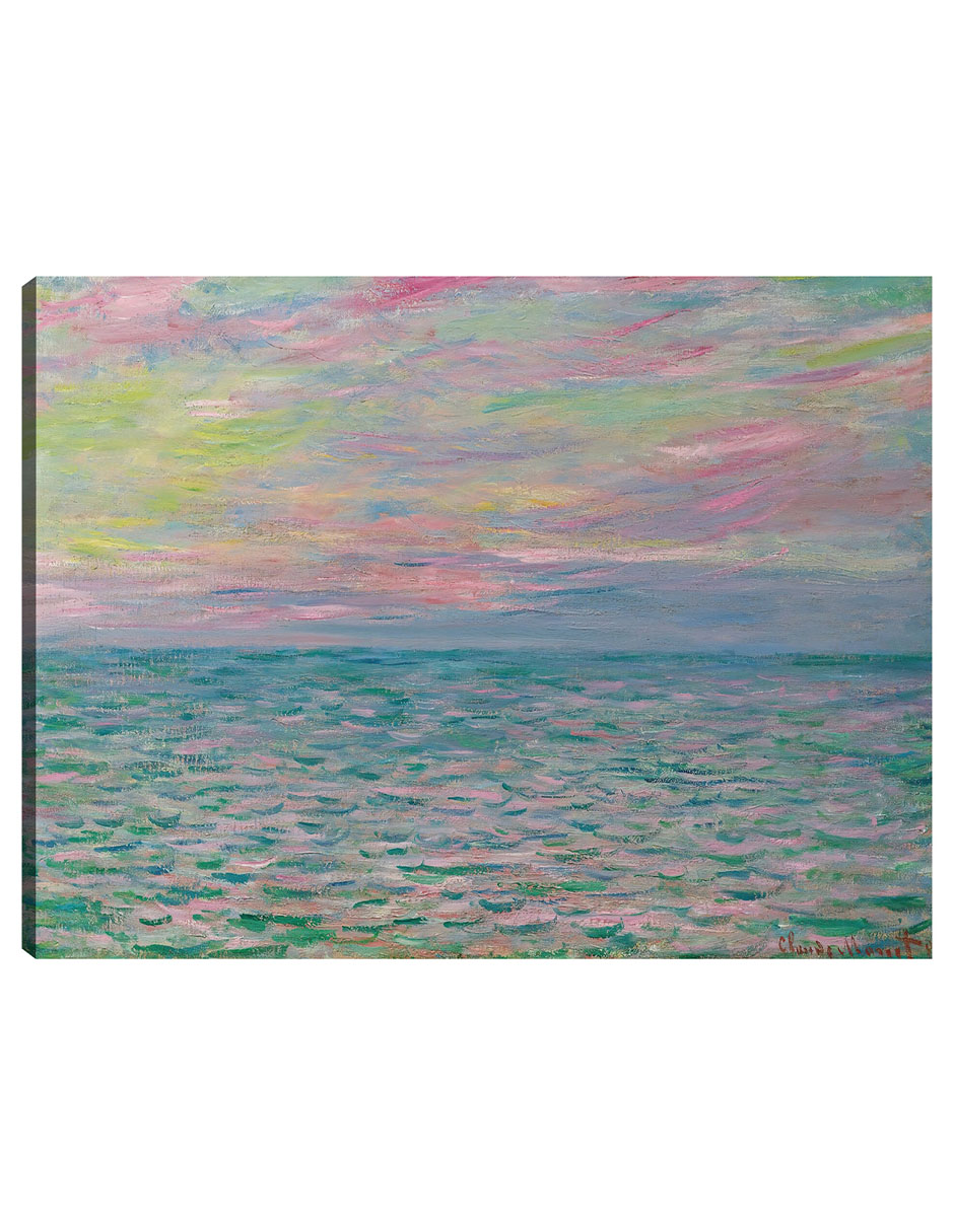 Foto 2 pulgar | Cuadro Decorativo - Puesta De Sol En Pourville, Mar Abierto (1882)- Claude Monet - Costa - 77x102 - Fine Art Tj