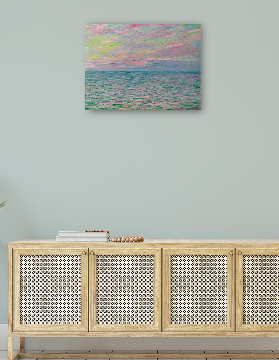 Foto 5 pulgar | Cuadro Decorativo - Puesta De Sol En Pourville, Mar Abierto (1882)- Claude Monet - Costa - 77x102 - Fine Art Tj