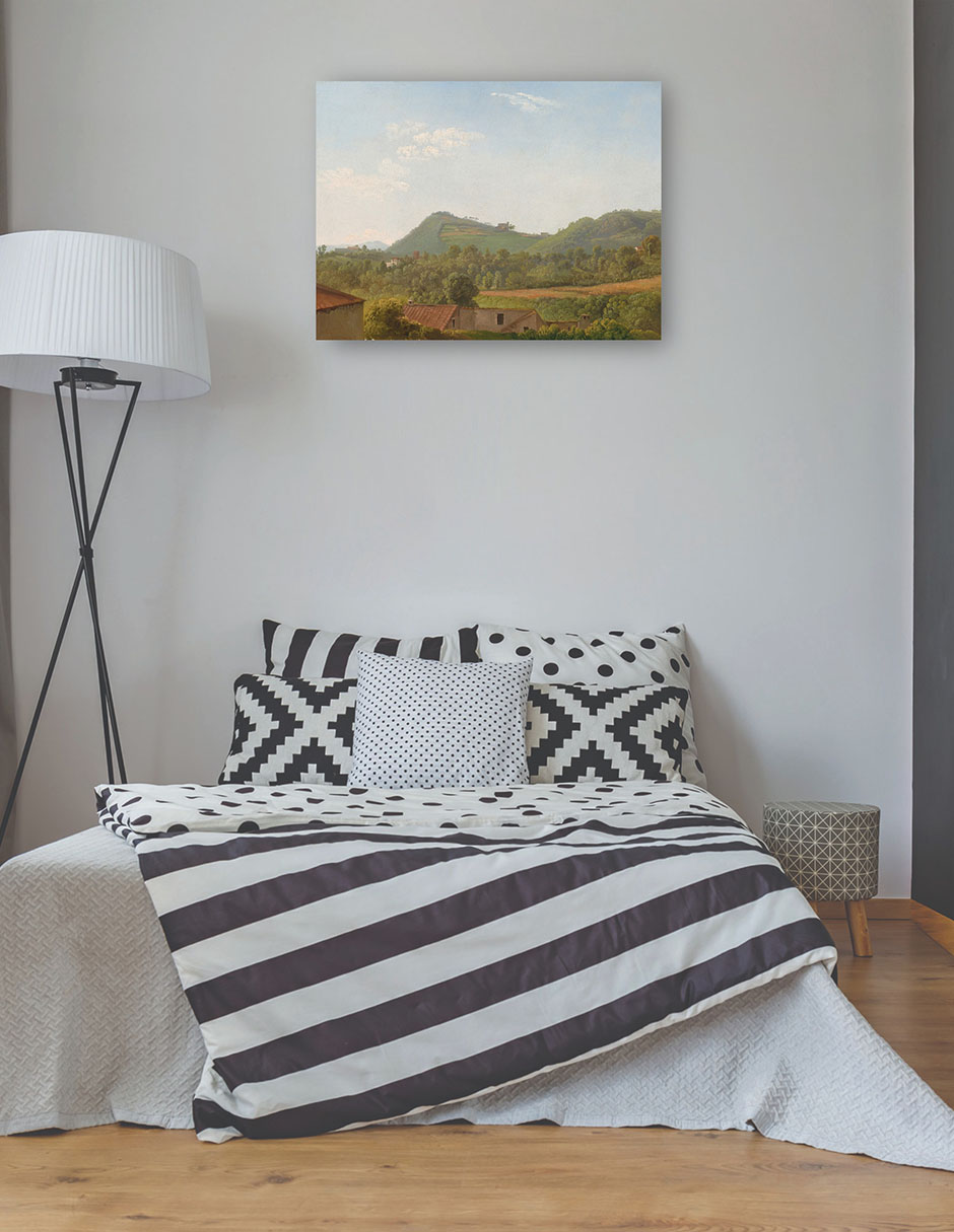Foto 3 | Cuadro Decorativo - Vista Cerca De Nápoles, C. 1806- Simon Denis - Paisaje - 69x92 - Impresión En Lienzo - Fine Art Tj