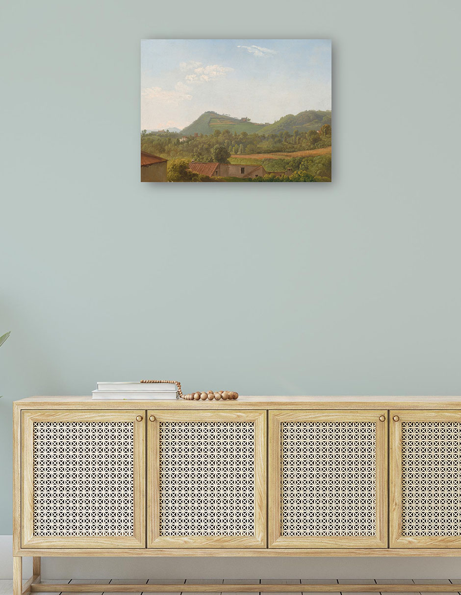Foto 4 | Cuadro Decorativo - Vista Cerca De Nápoles, C. 1806- Simon Denis - Paisaje - 69x92 - Impresión En Lienzo - Fine Art Tj