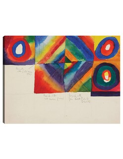 Foto 1 | Cuadro Decorativo - Estudios De Color Con Información Sobre La Técnica Pictórica (1913)- Wassily Kandinsky -