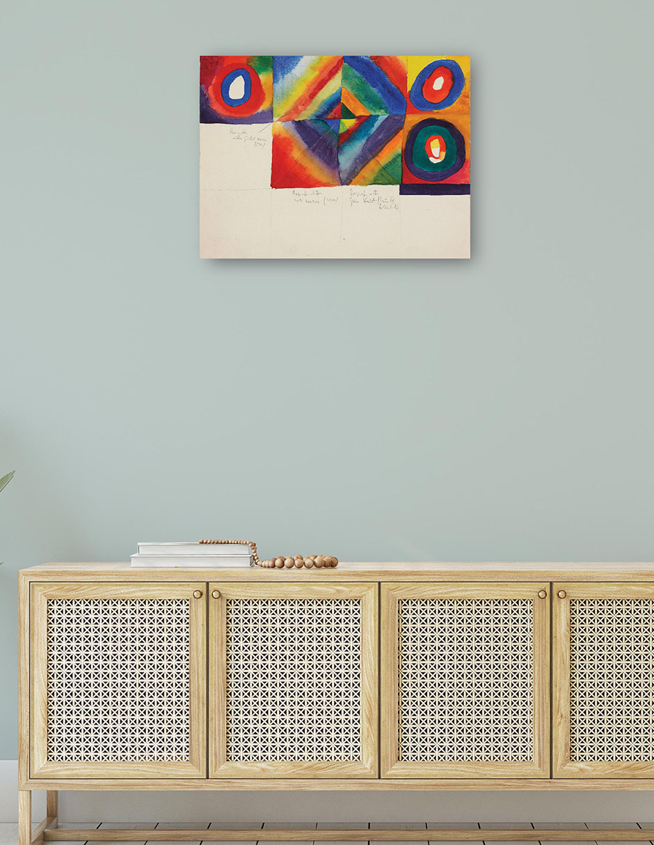 Foto 5 pulgar | Cuadro Decorativo - Estudios De Color Con Información Sobre La Técnica Pictórica (1913)- Wassily Kandinsky -
