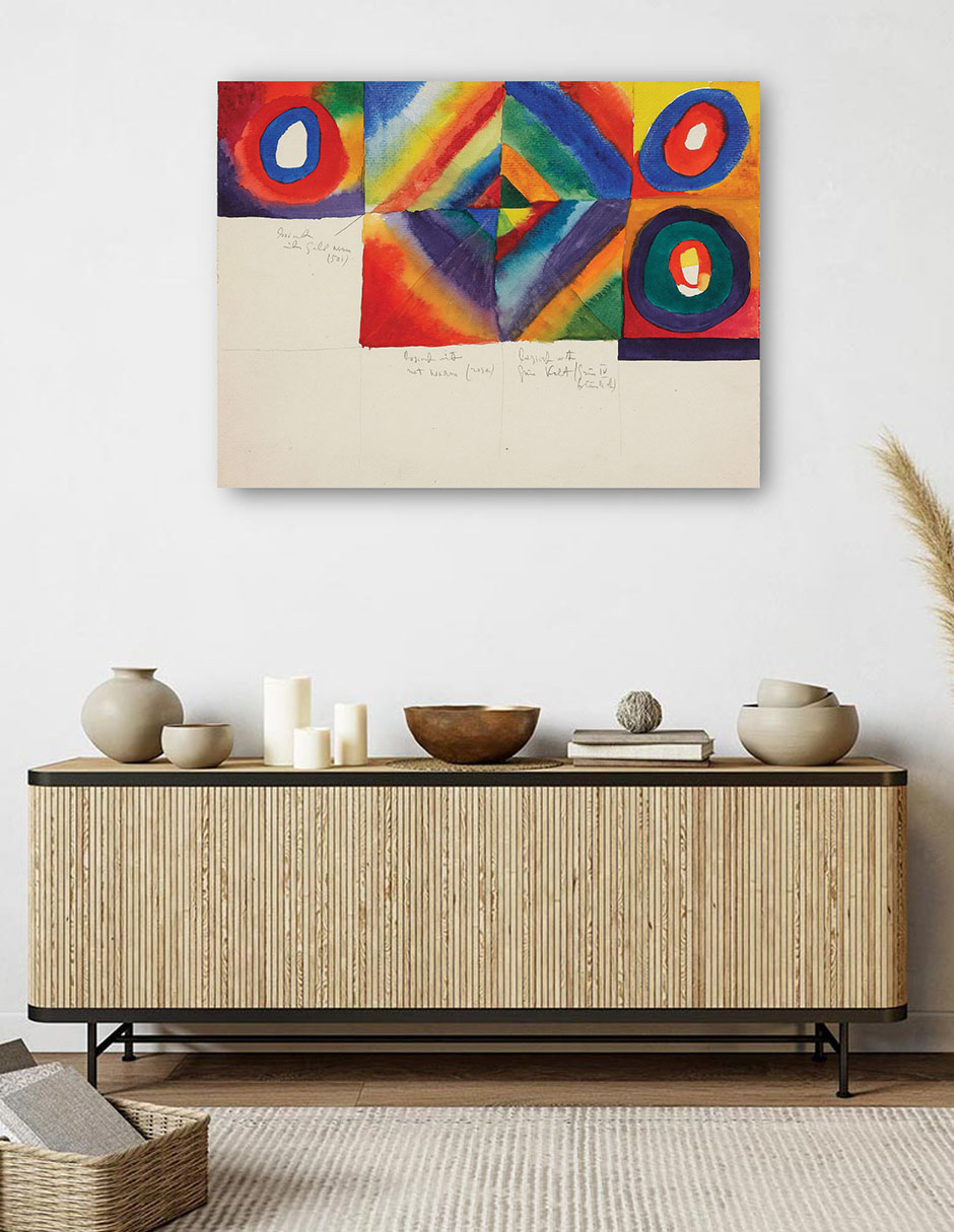 Foto 5 | Cuadro Decorativo - Estudios De Color Con Información Sobre La Técnica Pictórica (1913)- Wassily Kandinsky -
