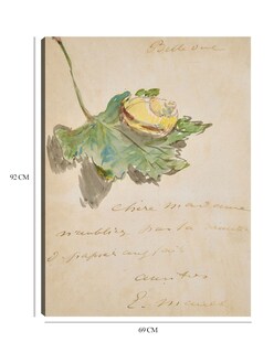 Foto 6 | Cuadro Decorativo - Carta Decorada Con Un Caracol Sobre Una Hoja (1880)- Edouard Manet - Frases - 69x92 - Fine Art Tj