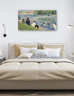 Foto 5 | Cuadro Decorativo - Bañistas (estudio Para Bañistas En Asnières) (1883-1884)- Georges Seurat - Fotografía - 3