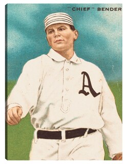 Foto 1 | Cuadro Decorativo - Chief Bender, Philadelphia Athletics, Retrato De Tarjeta De Fútbol- Library Of Congress - 6