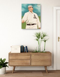 Foto 3 | Cuadro Decorativo - Chief Bender, Philadelphia Athletics, Retrato De Tarjeta De Fútbol- Library Of Congress - 6