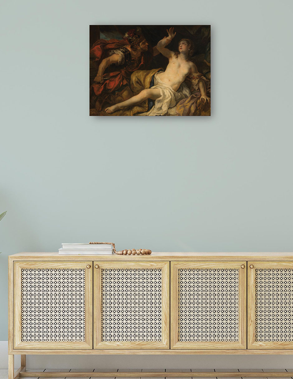 Foto 5 pulgar | Cuadro Decorativo - Tarquinio Y Lucrecia (1692)- Johann Michael Rottmayr - Fotografía - 107x143 -impresión En