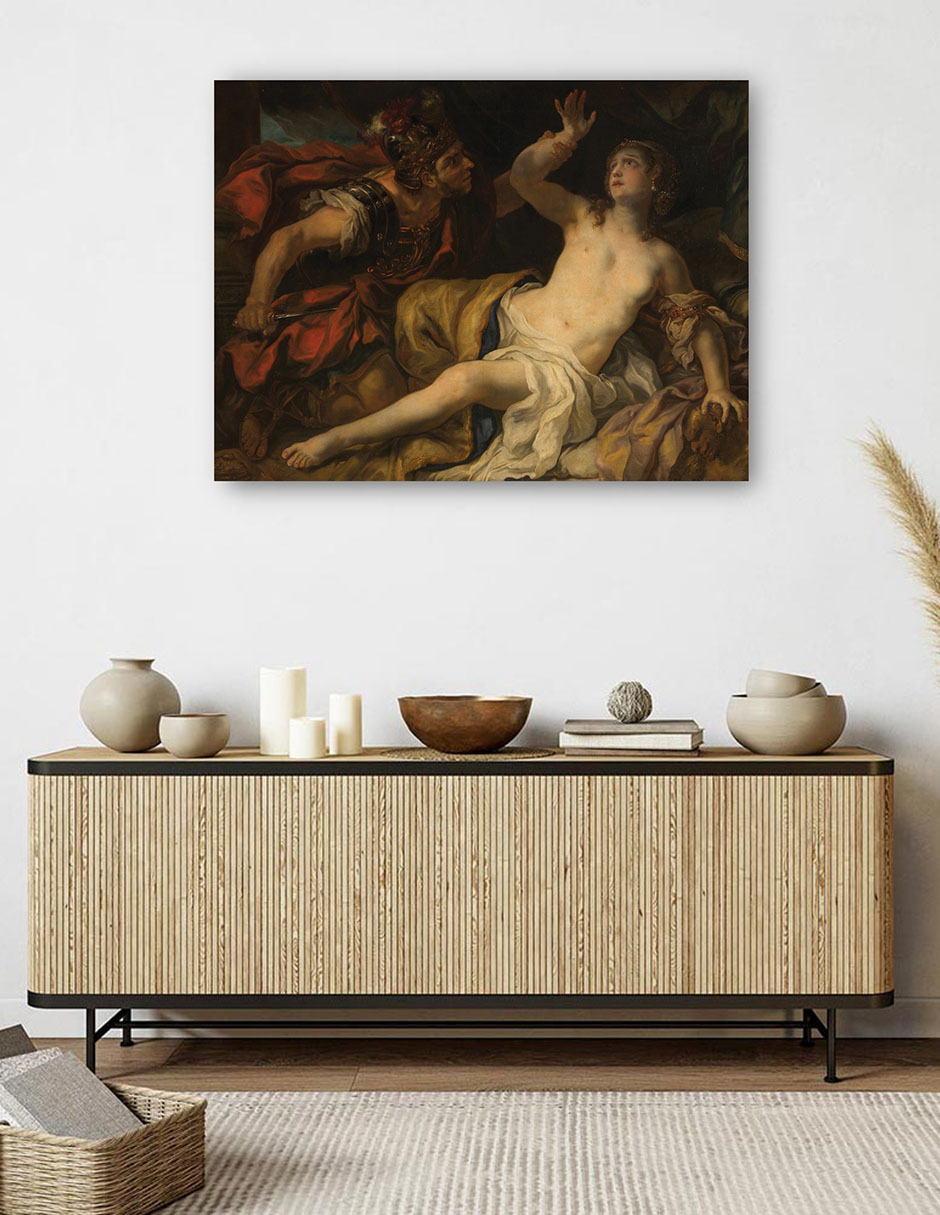 Foto 6 pulgar | Cuadro Decorativo - Tarquinio Y Lucrecia (1692)- Johann Michael Rottmayr - Fotografía - 107x143 -impresión En