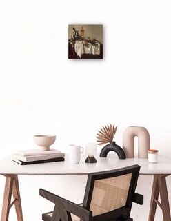 Foto 2 | Cuadro Decorativo - Pieza De Banquete Con Pastel De Carne Picada, 1635- Willem Claesz Heda - Fotografía - 51x51 -