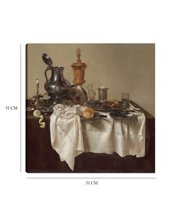 Foto 6 | Cuadro Decorativo - Pieza De Banquete Con Pastel De Carne Picada, 1635- Willem Claesz Heda - Fotografía - 51x51 -