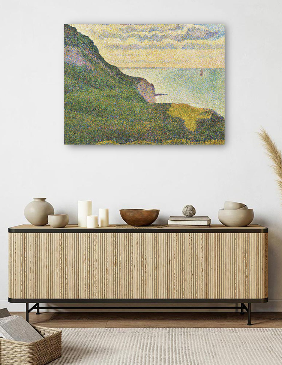 Foto 6 pulgar | Cuadro Decorativo - Paisaje Marino En Port-en-bessin, Normandía (1888)- Georges Seurat - Costa - 28x36 - Fine Art Tj