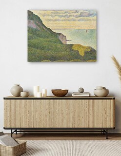 Foto 5 | Cuadro Decorativo - Paisaje Marino En Port-en-bessin, Normandía (1888)- Georges Seurat - Costa - 28x36 - Fine Art Tj