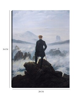 Foto 6 | Cuadro Decorativo - El Caminante Sobre El Mar De Niebla, 1818- Caspar David Friedrich - Fotografía - 28x36 - Fine Art T