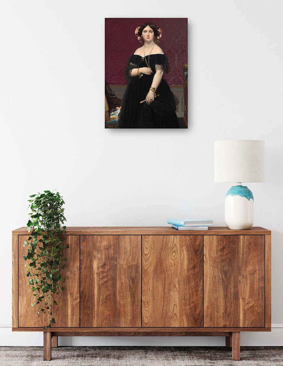 Foto 2 | Cuadro Decorativo - Señora Moitessier C 1851- Jean-auguste-dominique Ingres - Fotografía - 28x36-impresión En