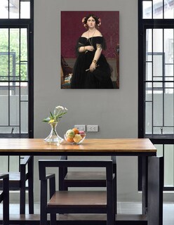 Foto 4 | Cuadro Decorativo - Señora Moitessier C 1851- Jean-auguste-dominique Ingres - Fotografía - 28x36-impresión En