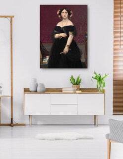 Foto 5 | Cuadro Decorativo - Señora Moitessier C 1851- Jean-auguste-dominique Ingres - Fotografía - 28x36-impresión En