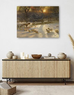 Foto 5 | Cuadro Decorativo - El Acortamiento Del Día De Invierno Está Cerca De Su Fin- Joseph Farquharson - 28x36 - Fine Art Tj