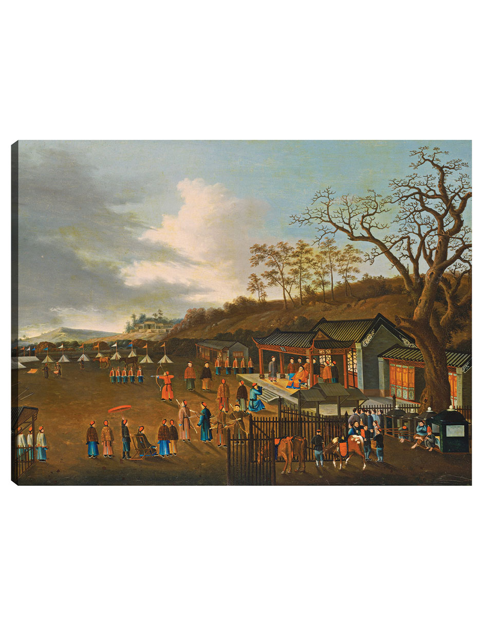 Foto 1 | Cuadro Decorativo - Concurso De Tiro Con Arco, Del Siglo Xix.- Chinese Qing Dynasty - Fotografía - 69x92 - Fine Art Tj
