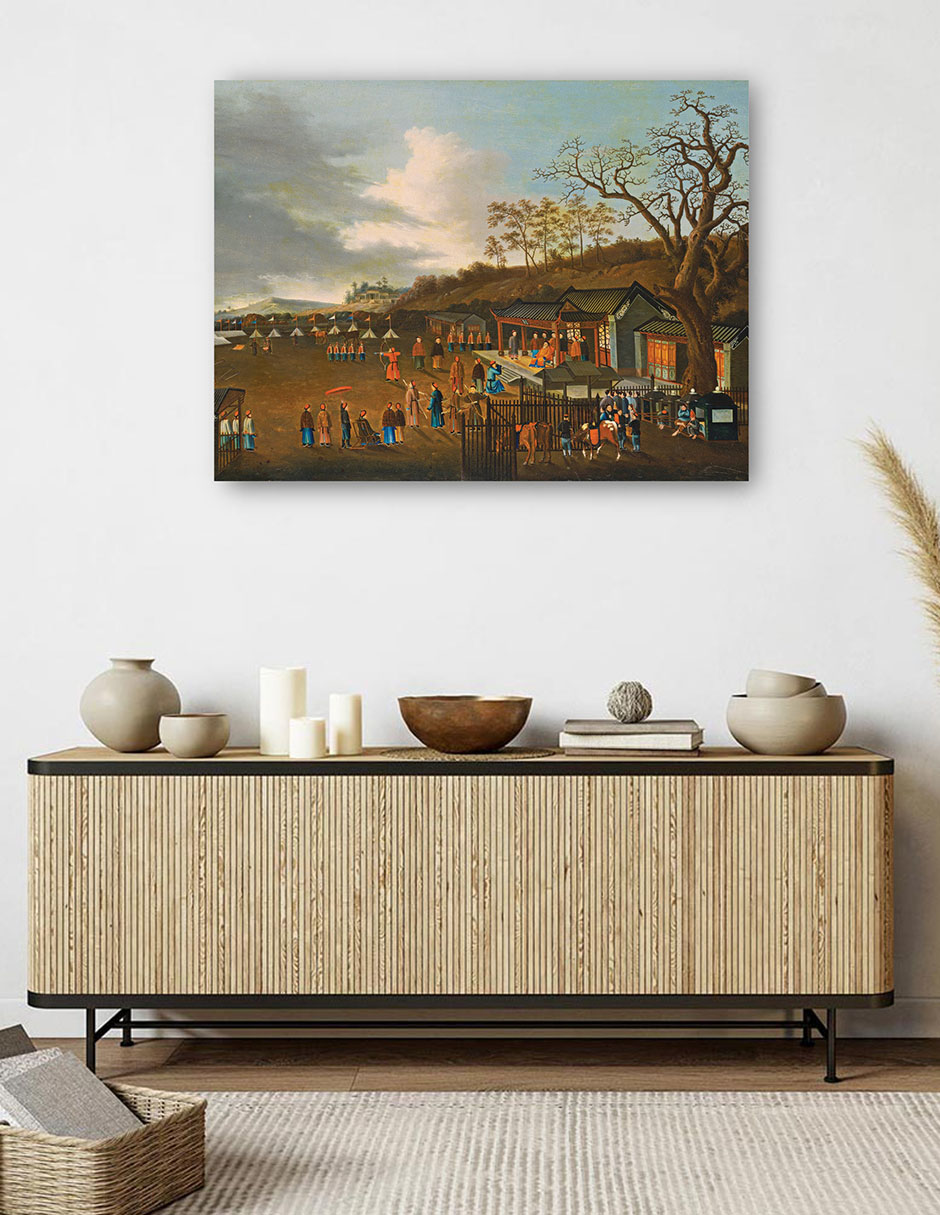 Foto 5 | Cuadro Decorativo - Concurso De Tiro Con Arco, Del Siglo Xix.- Chinese Qing Dynasty - Fotografía - 69x92 - Fine Art Tj