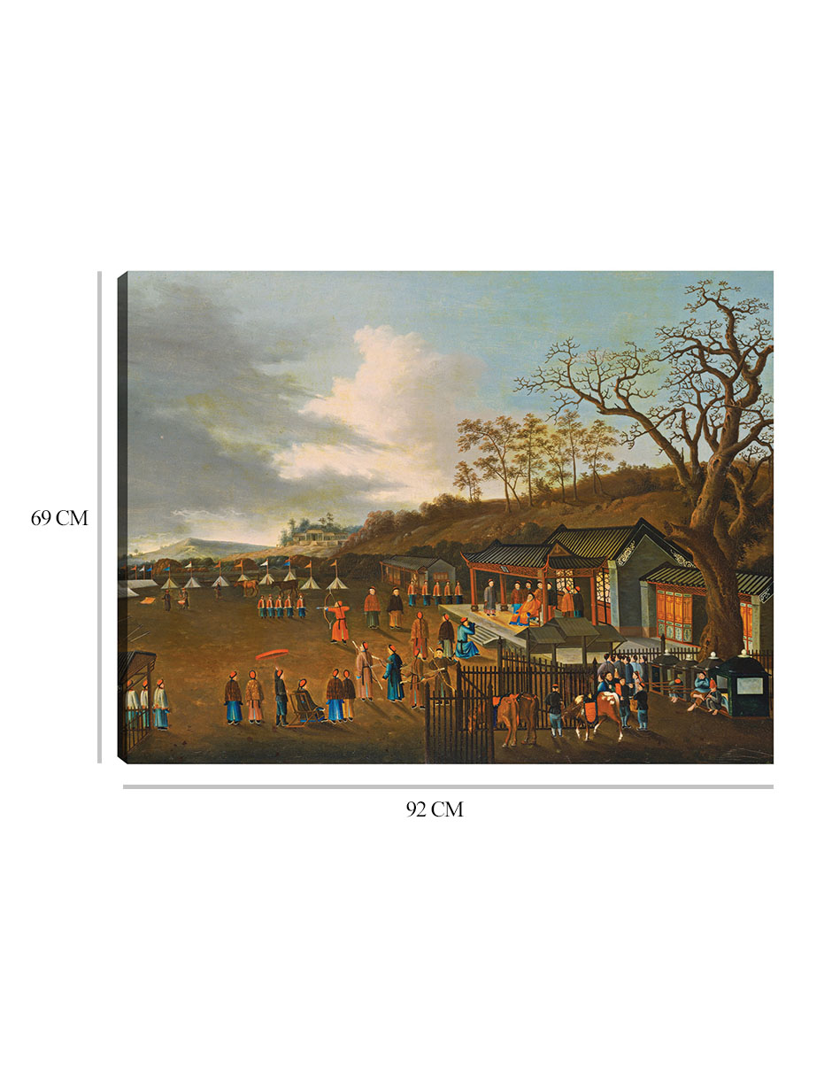 Foto 7 pulgar | Cuadro Decorativo - Concurso De Tiro Con Arco, Del Siglo Xix.- Chinese Qing Dynasty - Fotografía - 69x92 - Fine Art Tj