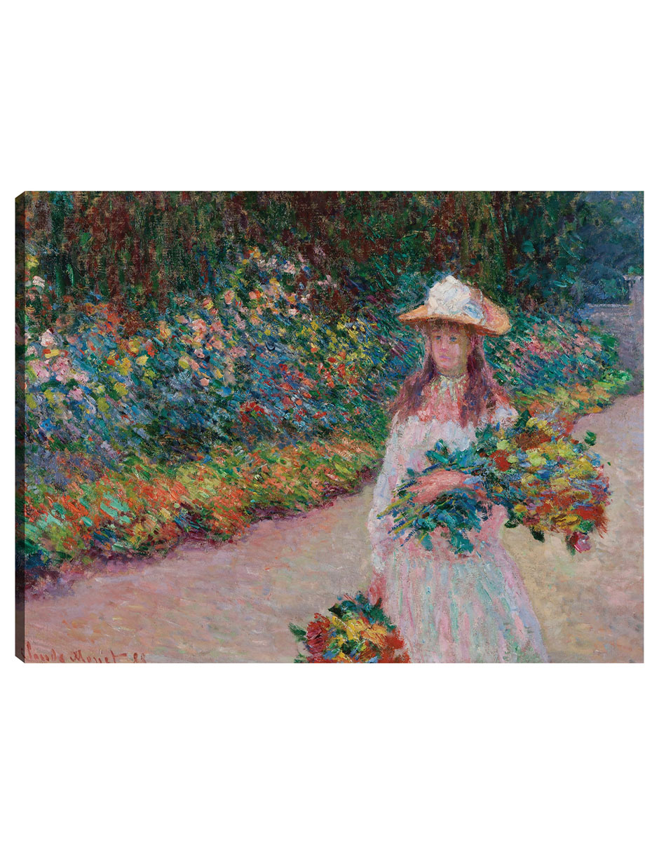 Foto 2 pulgar | Cuadro Decorativo - Jovencita En El Jardín De Giverny (1888)- Claude Monet - Fotografía - 46x61 -impresión En