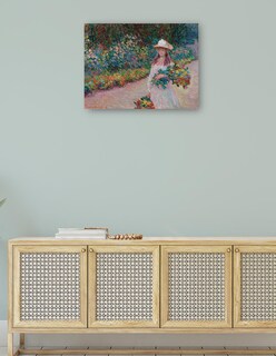 Foto 4 | Cuadro Decorativo - Jovencita En El Jardín De Giverny (1888)- Claude Monet - Fotografía - 46x61 -impresión En