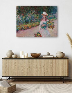 Foto 5 | Cuadro Decorativo - Jovencita En El Jardín De Giverny (1888)- Claude Monet - Fotografía - 46x61 -impresión En