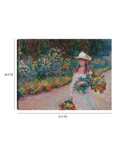 Foto 6 | Cuadro Decorativo - Jovencita En El Jardín De Giverny (1888)- Claude Monet - Fotografía - 46x61 -impresión En