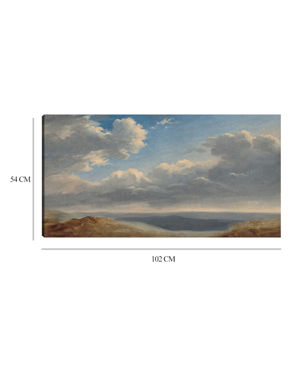 Foto 7 pulgar | Cuadro Decorativo - Estudio De Las Nubes Sobre La Campaña Romana- Pierre-henri De Valenciennes - Paisaje - 54x10