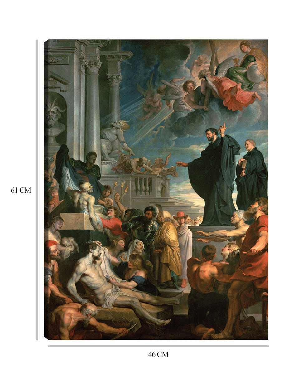 Foto 7 pulgar | Cuadro Decorativo - Los Milagros De San Francisco Javier (entre 1617 Y 1618)- Peter Paul Rubens - Religión - 46