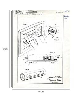 Foto 6 | Cuadro Decorativo - Núcleo De Papel Higiénico Patentado, Inventor(es): Lawrence A, Heinle- National Archives-6