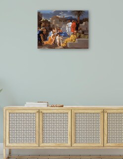 Foto 4 | Cuadro Decorativo - Cristo Recibiendo A Los Niños (c. 1655)- Sébastien Bourdon - Religión - 28x36 - Fine Art Tj