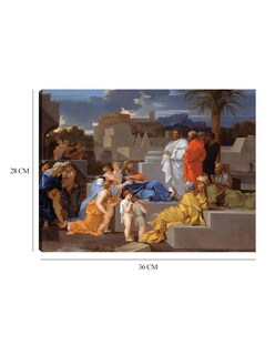 Foto 6 | Cuadro Decorativo - Cristo Recibiendo A Los Niños (c. 1655)- Sébastien Bourdon - Religión - 28x36 - Fine Art Tj