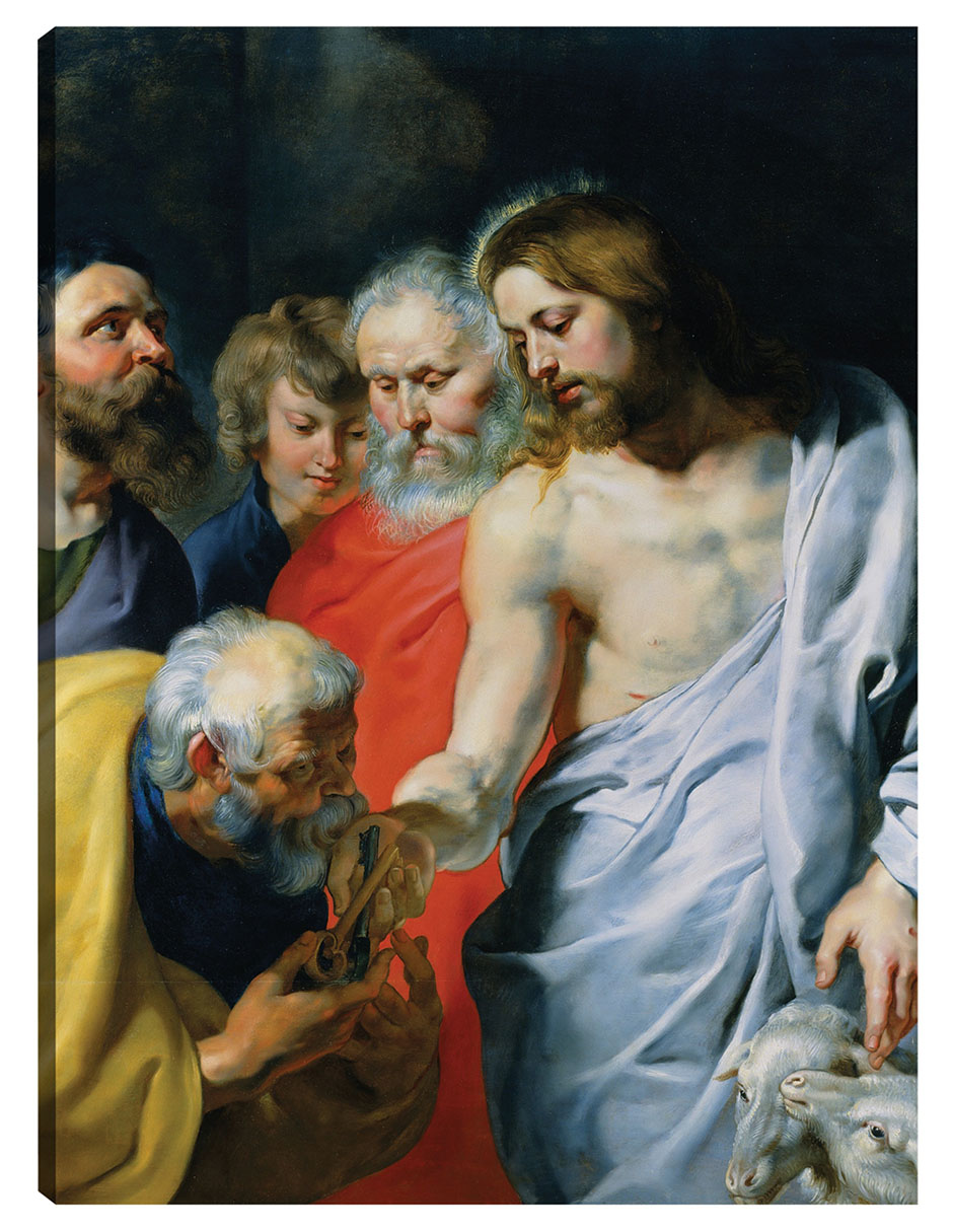Foto 2 pulgar | Cuadro Decorativo - El Encargo De Cristo A Pedro (c. 1616)- Peter Paul Rubens - Religión - 46x61-impresión En